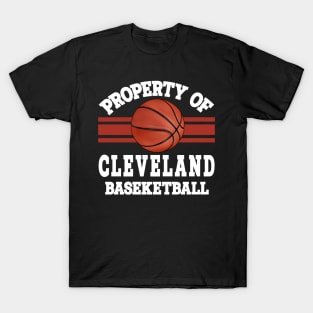 Proud Name Cleveland Graphic Property Vintage Basketball T-Shirt